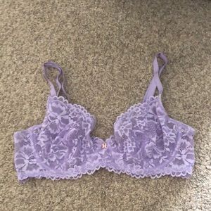 savage x fenty lavender lace bra